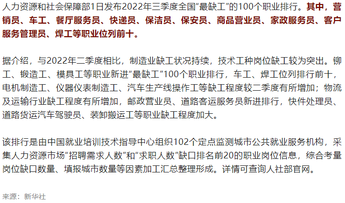 全國這100個職業(yè)“最缺工”.png