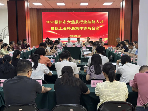 協(xié)商共議筑根基 凝心聚力促發(fā)展丨梧州市召開六堡茶行業(yè)技能人才集體協(xié)商會議