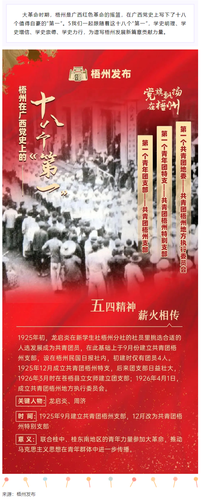 【職工學(xué)黨史】梧州的18個(gè)&ldquo;第一&rdquo;之⑾丨廣西第一個(gè)共青團(tuán)地委、第一個(gè)青年團(tuán)特支、第一個(gè)青年團(tuán)支部.png