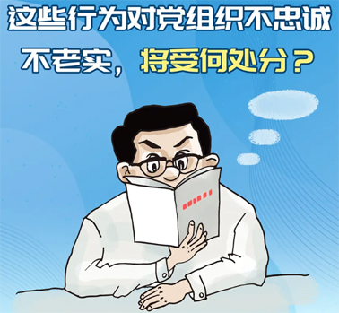 【理論學(xué)習(xí)】這些行為對(duì)黨組織不忠誠不老實(shí)，將受何處分？